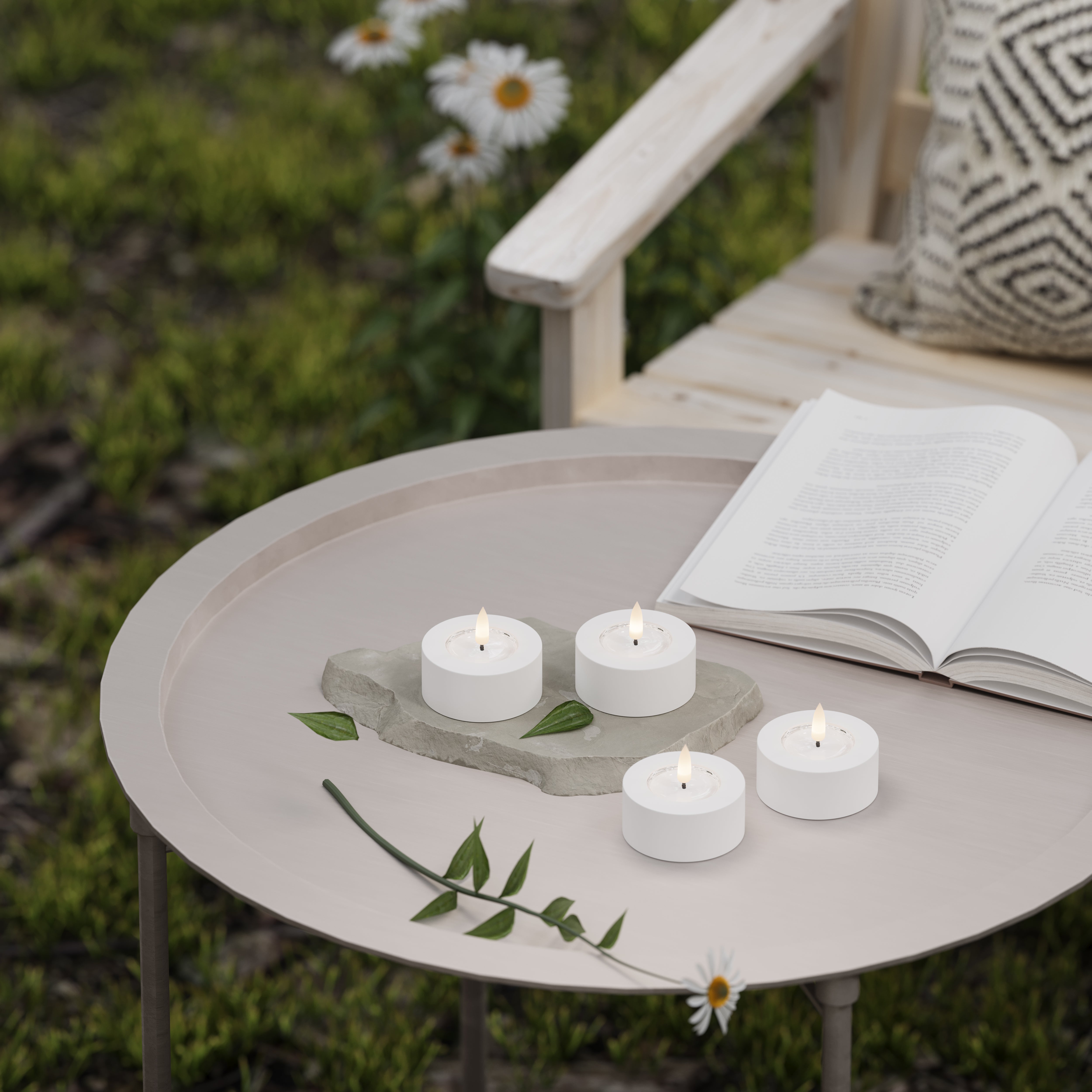 Ao ar livre Vela de chá Ø 6.5 - 2 pcs