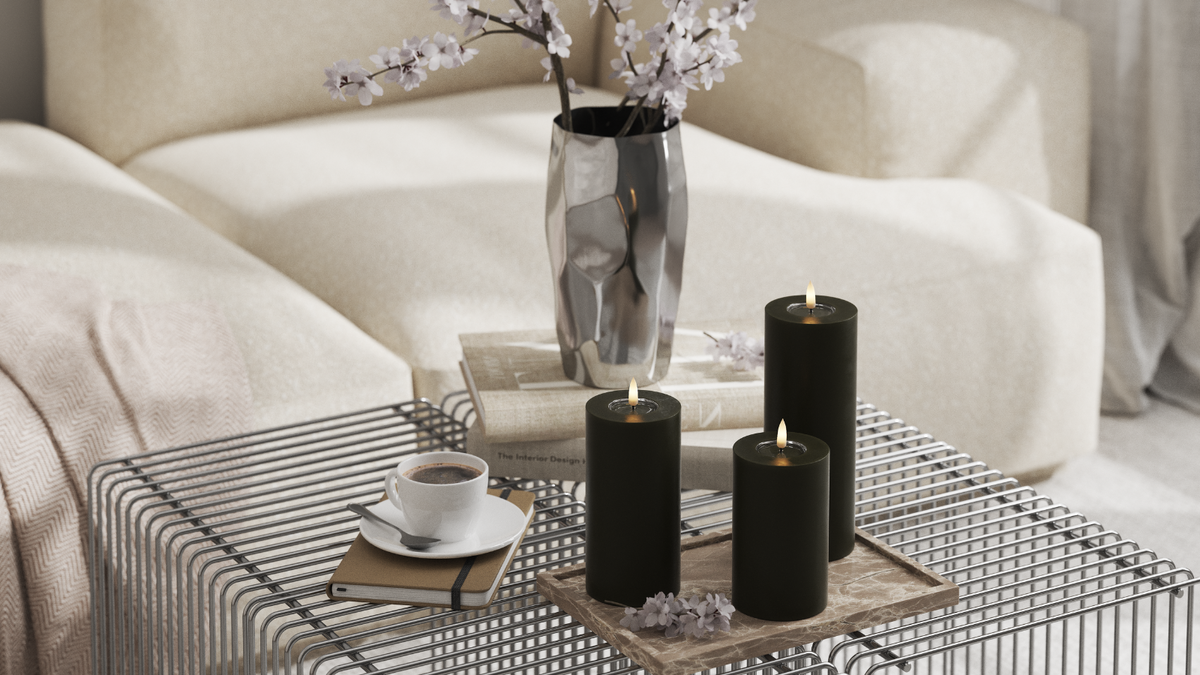 Naturlig tro LED Blockljus Med WetLook ™ -design