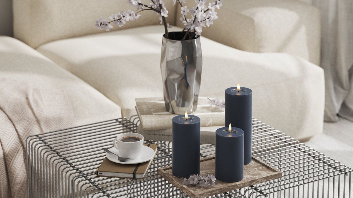 Naturlig tro LED Blockljus Med WetLook ™ -design