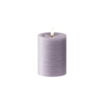LED Blockkerzen Ø 7,5 x 10 cm Lavendel