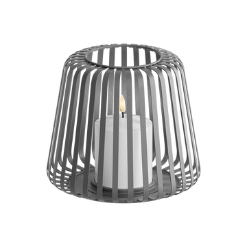LED Laterne Ø 20 x 17 cm Grau