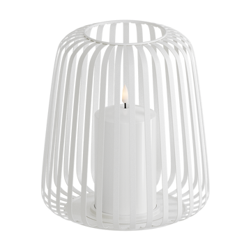 LED Laterne Ø 20 x 22 cm Weiß