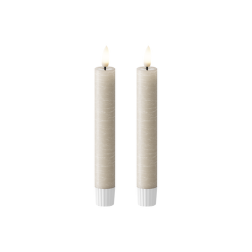 LED Stabkerzen WetLook Ø 2,2 x 18,5 cm Sand