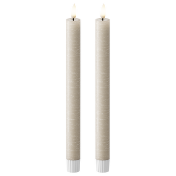 LED Stabkerzen WetLook Ø 2,2 x 24,5 cm Sand