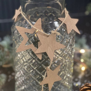 Dekoschnur mit Sternen 1m Deluxe Homeart 1