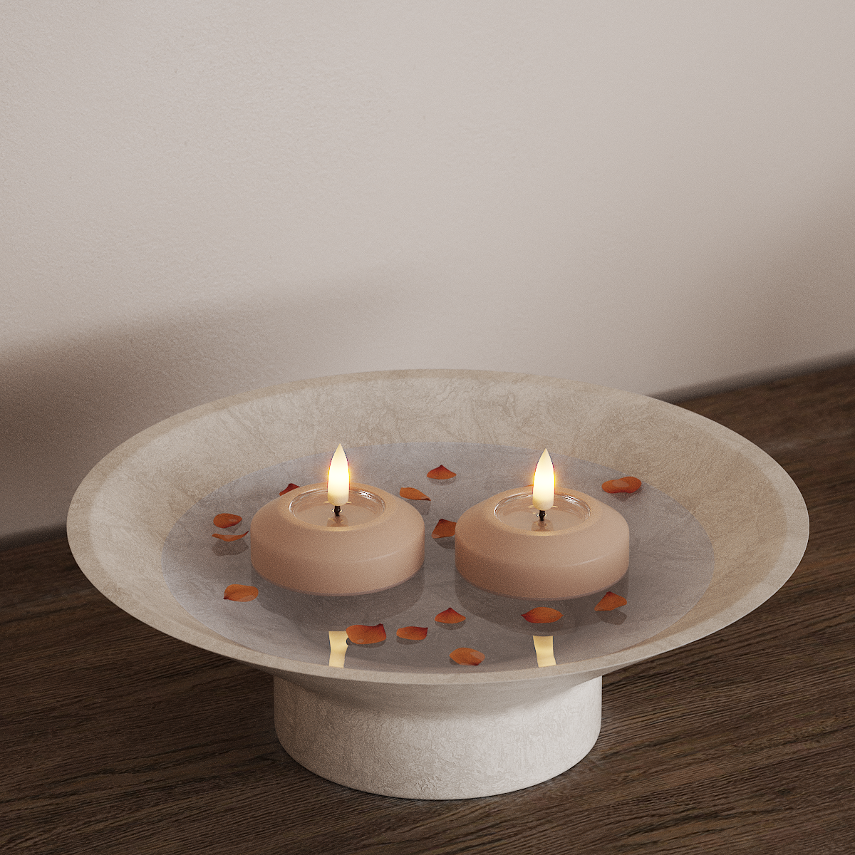 Deluxe Homeart LED Flydelys Ø 6,1 cm 2 stk Rose LED flydelys 3