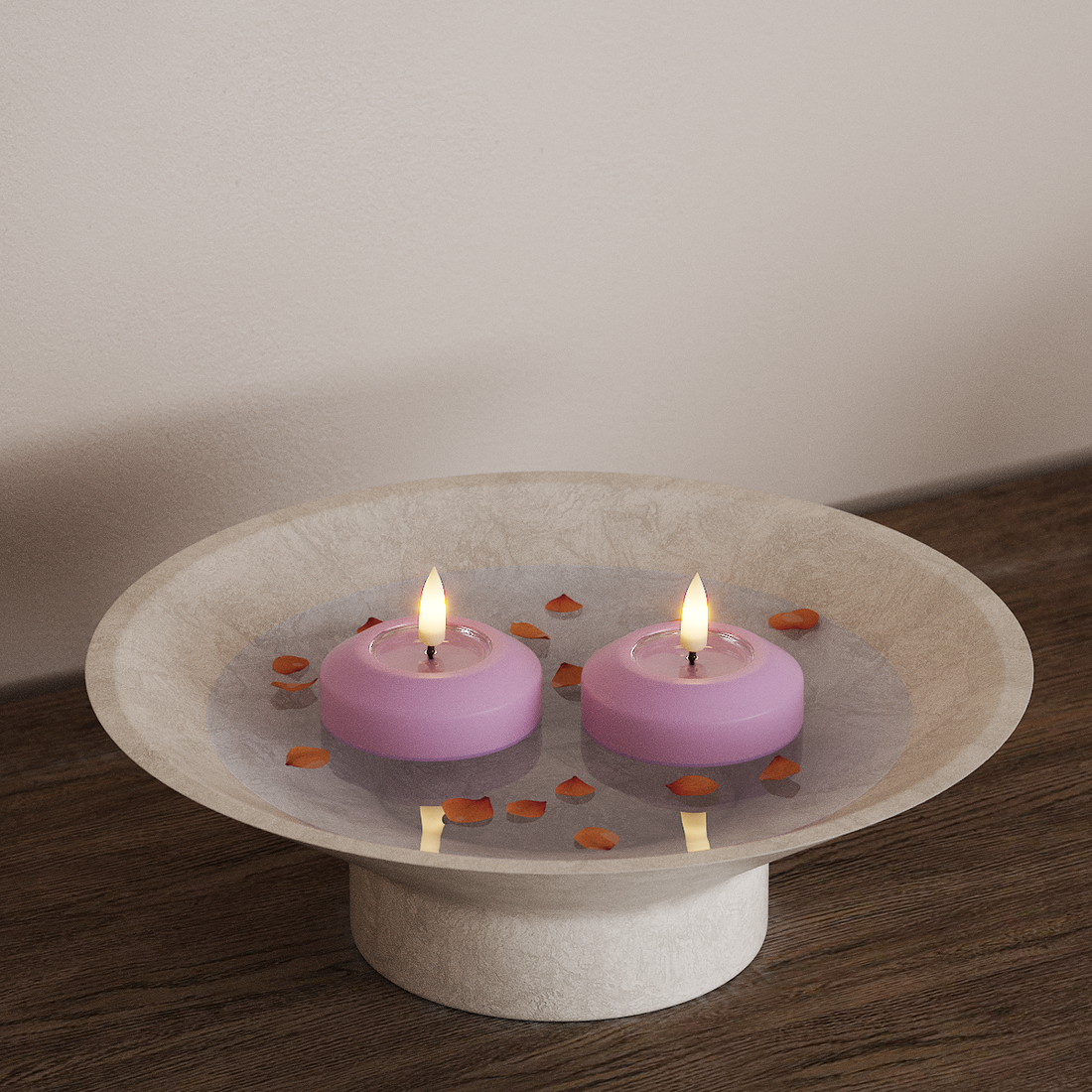 Deluxe Homeart LED Flytelys Ø 6,1 cm 2 stk Lavendel LED flytelys 4