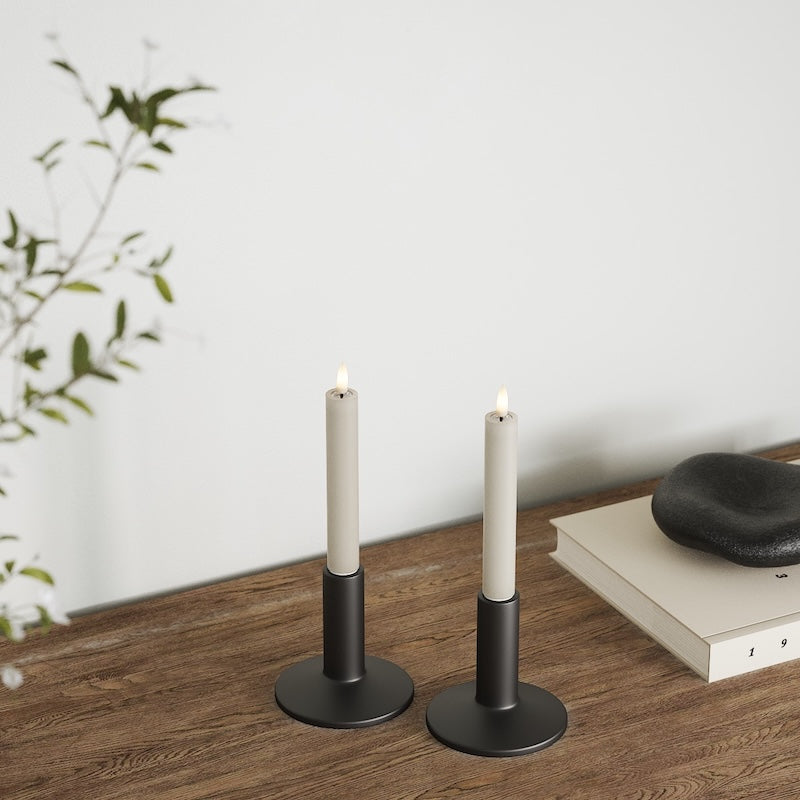 Deluxe Homeart Korunka LED 2 ks, Ø 2 x 15 cm Písková