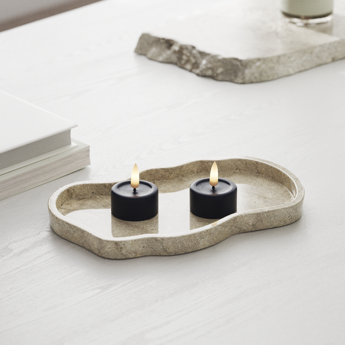 Deluxe Homeart LED Fyrfadslys 2 stk. Kongeblå LED fyrfadslys 1