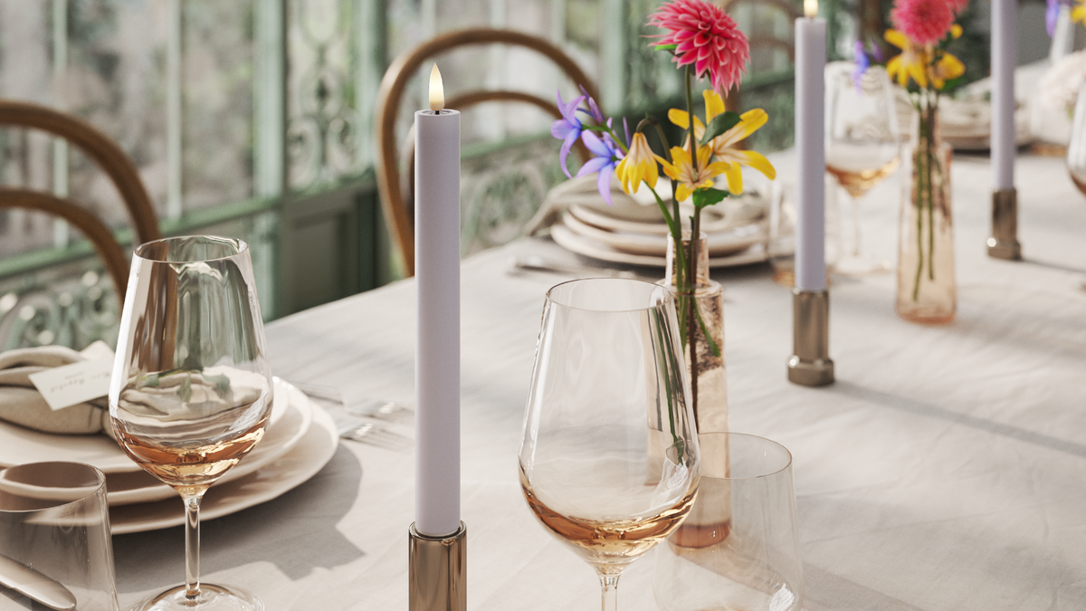 Naturlig tro LED Kronelys med Wetlook ™ Design