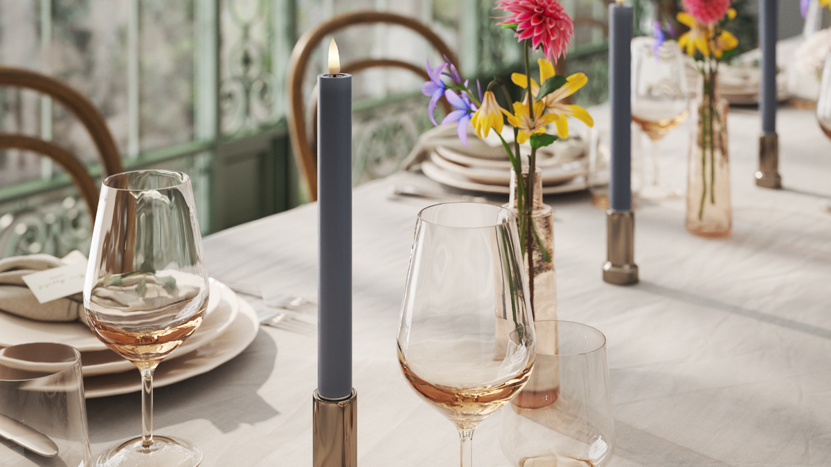 Naturlig tro LED Kronljus Med WetLook ™ -design