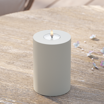 Deluxe Homeart LED externo Vela pilar Ø10x15cm Areia Luz LED para exterior Vela pilar 2