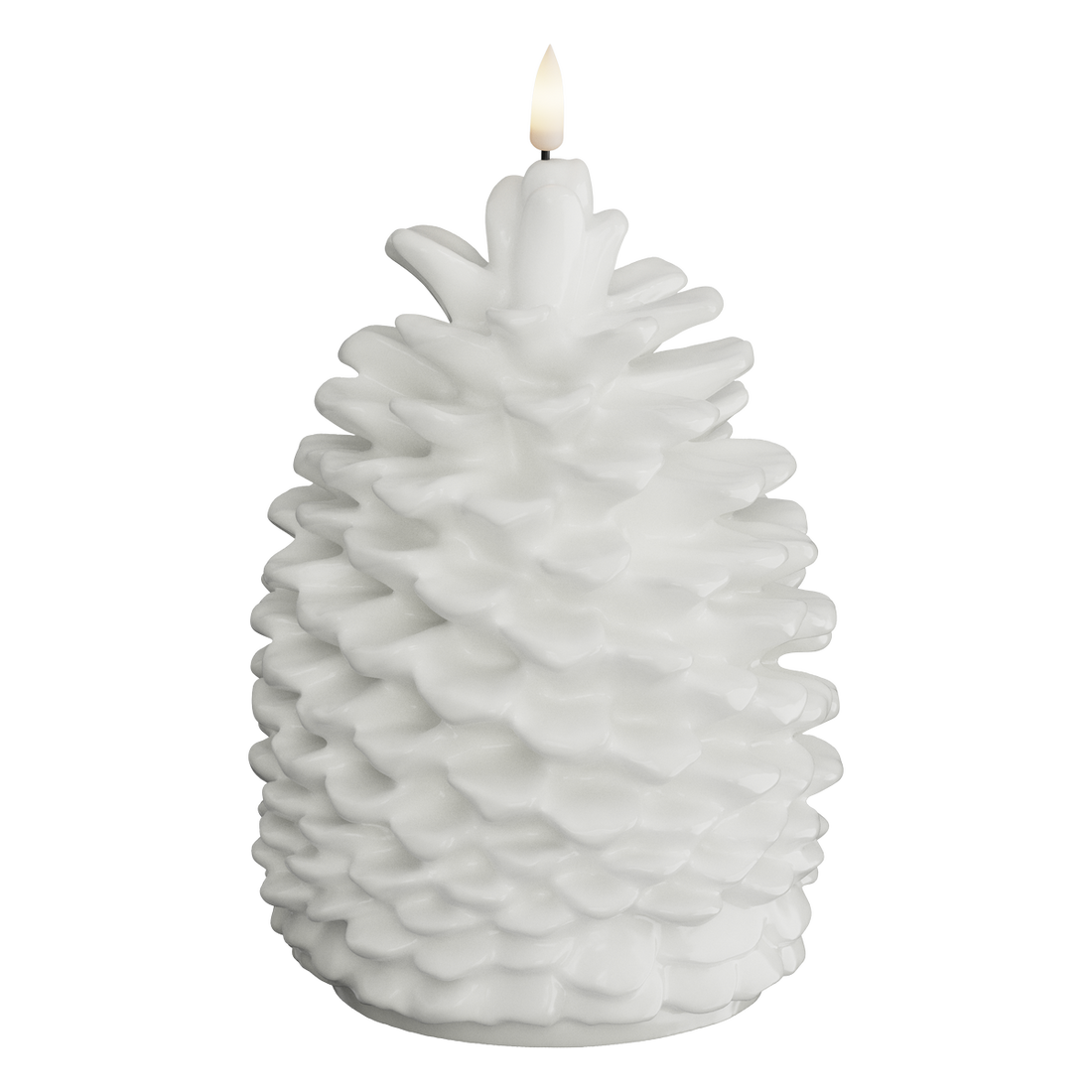 Deluxe Homeart LED Grankogle 14 x 19 cm hvid LED Grankogle 1