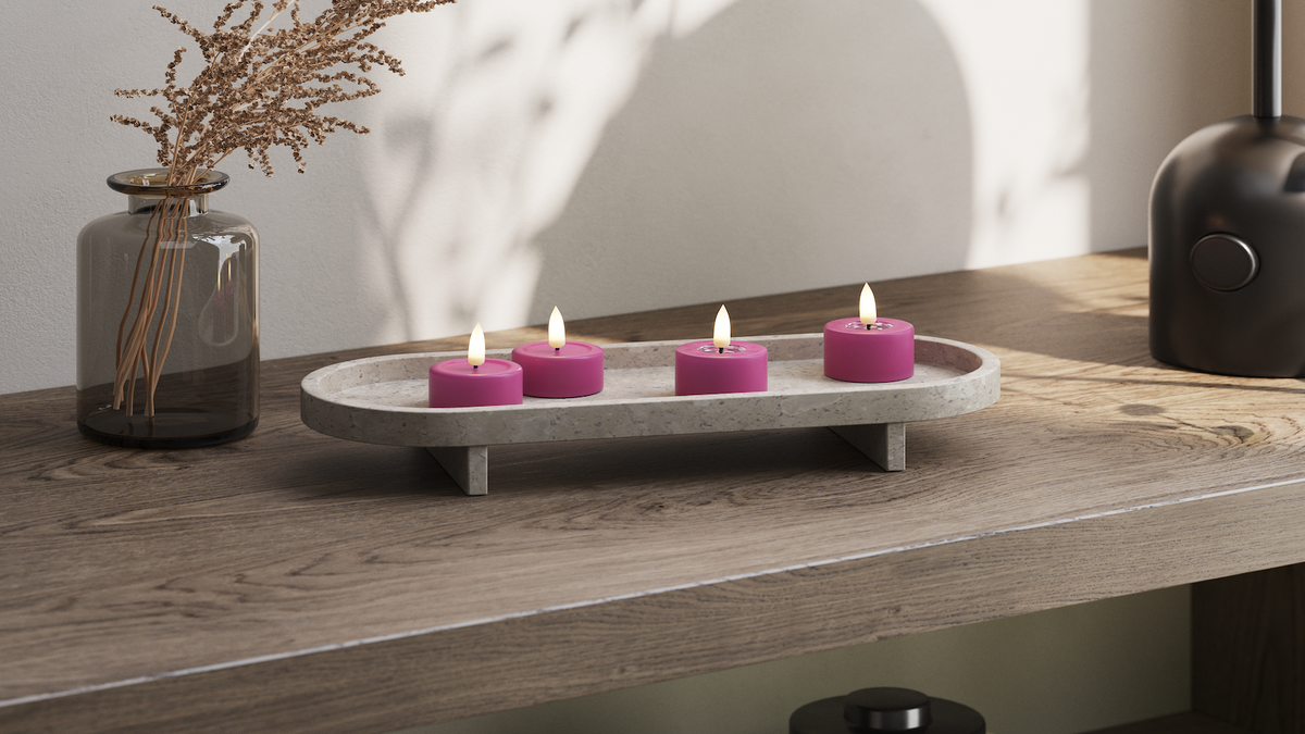 Naturlig tro LED Värmeljus Med WetLook ™ -design